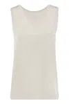 Fabiana Filippi Scoop Neck Tank In White