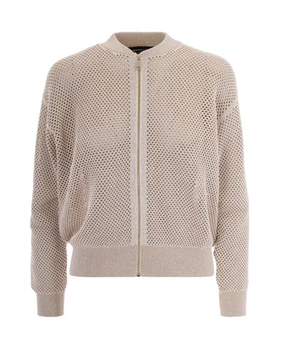 Fabiana Filippi Elegant Women's Mini Sweater For Ss26 In Brown