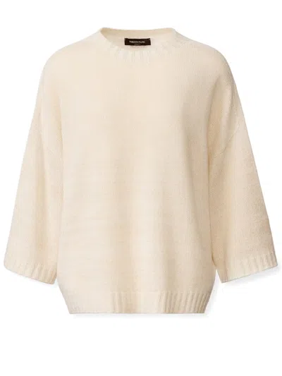 Fabiana Filippi Elegant Women's Wool Sweater In White