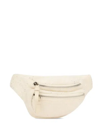 Fabiana Filippi Embellished Belt Bag In Brown