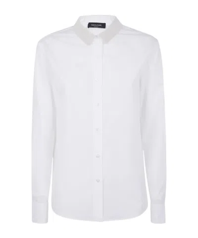 Fabiana Filippi Embellished-collar Cotton Shirt In White