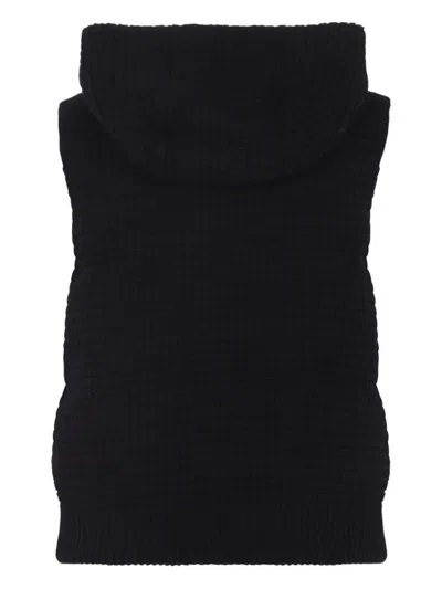 Fabiana Filippi Embellished Hooded Vest In Black