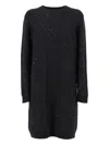 Fabiana Filippi Straight Silhouette Sequined Dress In Brown