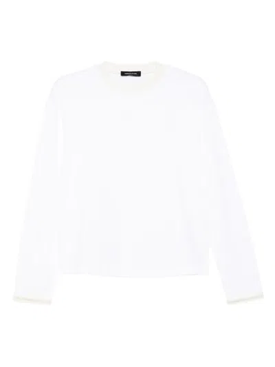 Fabiana Filippi Embellished Long-sleeve Sweater In White