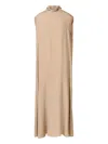Fabiana Filippi Jewelled-embroidered Cape Maxi Dress In Neutral