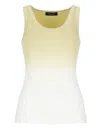 Fabiana Filippi Gradient Effet Ribbed Tank Top In Multi