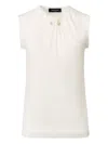 Fabiana Filippi Embellished Sleeveless Top In White