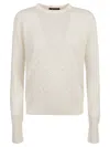 Fabiana Filippi Embellished Sweater In White