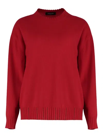 FABIANA FILIPPI EMBELLISHED WOOL CASHMERE SWEATER