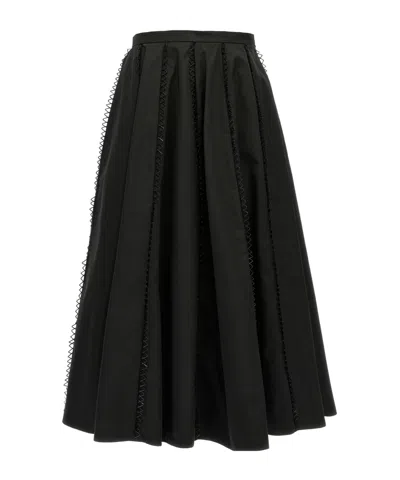 Fabiana Filippi Embroidered A-line Skirt