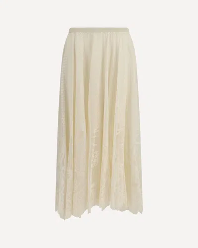 Fabiana Filippi Embroidered Circle Skirt In Neutral