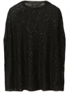 Fabiana Filippi Embroidered Sequin Sweater In Black  
