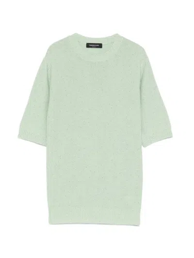 Fabiana Filippi Embroidered Sequin Sweater In Green