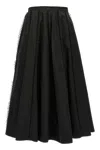 Fabiana Filippi Longuette Skirt With Beaded Embroidery Detail