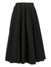 Fabiana Filippi Longuette Skirt With Beaded Embroidery Detail In Black