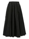 Fabiana Filippi Longuette Skirt With Beaded Embroidery Detail In Black