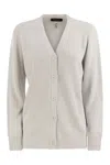 Fabiana Filippi English Ribbed Cardigan In Metallic