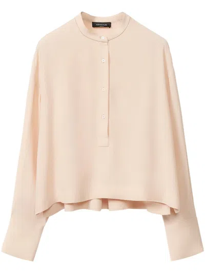 Fabiana Filippi Envers Satin Shirt In Pink