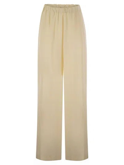 FABIANA FILIPPI FABIANA FILIPPI EVER SATIN TROUSERS WITH DIAMOND THREAD