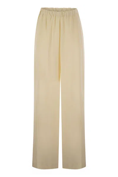 FABIANA FILIPPI FABIANA FILIPPI EVER SATIN TROUSERS WITH DIAMOND THREAD