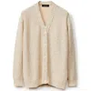 Fabiana Filippi Cotton Cardigan With Sequins In Gold
