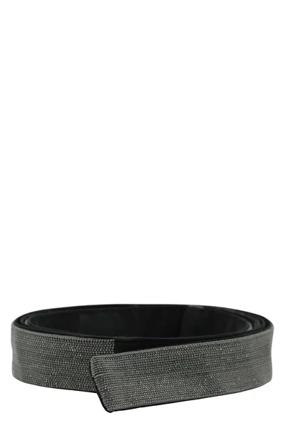 Fabiana Filippi Fabric Belt In Black