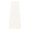 Fabiana Filippi Wide-leg Trousers With Pleated Front And Clean Waistband In White
