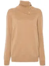 Fabiana Filippi Fabula-buttons Cashmere Sweater In Neutrals
