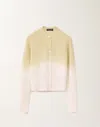 Fabiana Filippi Faded Platinum Slim Fit Cardigan In Green
