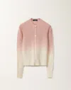 Fabiana Filippi Faded Platinum Slim Fit Cardigan In Pink