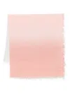 Fabiana Filippi Gradient Design Scarf With Fringed Edges In Grey