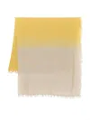 Fabiana Filippi Degrade Scarf With Delicate Fringed Edges In Neutrals
