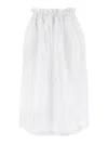 Fabiana Filippi Bag Style Midi Skirt With Drawstring Waist