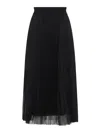 Fabiana Filippi Tulle Midi Skirt In Black