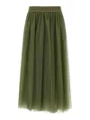 Fabiana Filippi Multi-layer Tulle Midi Skirt With Elastic Waistband