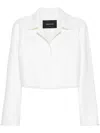 Fabiana Filippi Felted Cropped Jacket In Neutrals