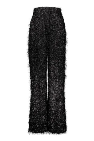 Fabiana Filippi Wide-leg Casual Pants In Black