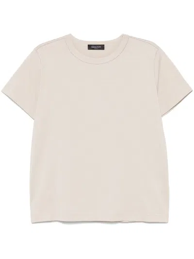 Fabiana Filippi Filo Diamante-detail T-shirt In Neutrals