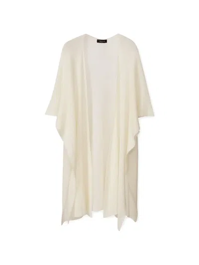 Fabiana Filippi Fein Gestricktes Cape In White