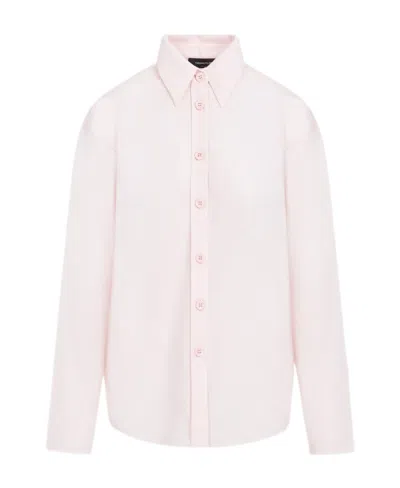 Fabiana Filippi Fine-knit Semi-sheer Shirt In Pink