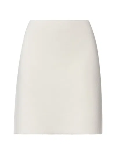 Fabiana Filippi Fine-knit Mini Skirt In White