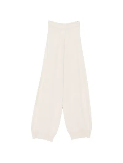 Fabiana Filippi Stretch Knit Casual Trousers In Neutral