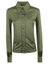 Fabiana Filippi Fitted Long Shirt In Loden