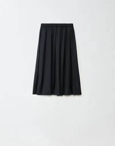 Fabiana Filippi Flannel Skirt In Black