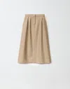 Fabiana Filippi Flannel Skirt In Brown