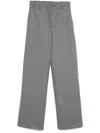 Fabiana Filippi Norcia Flannel Trousers In Grey