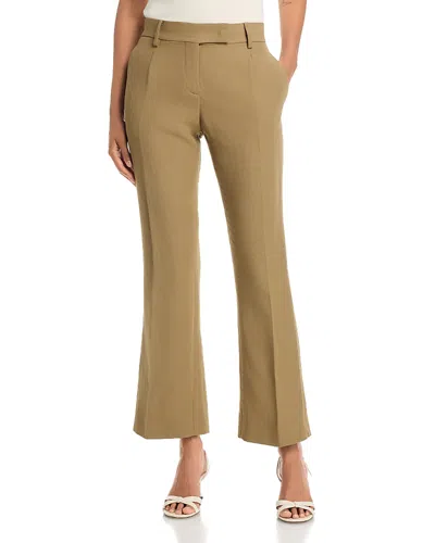 Fabiana Filippi Flare Leg Ankle Pants In Tan