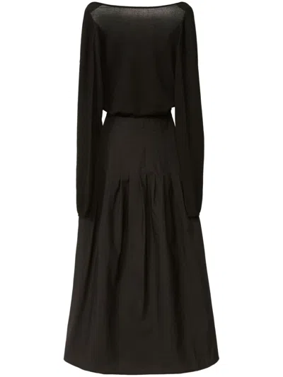 Fabiana Filippi Flared Dress In Black