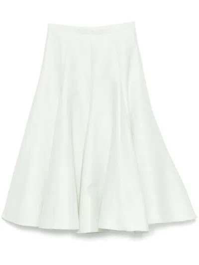 Fabiana Filippi Flared Midi Skirt In White