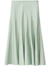 Fabiana Filippi Nappa Leather Skirt In Green